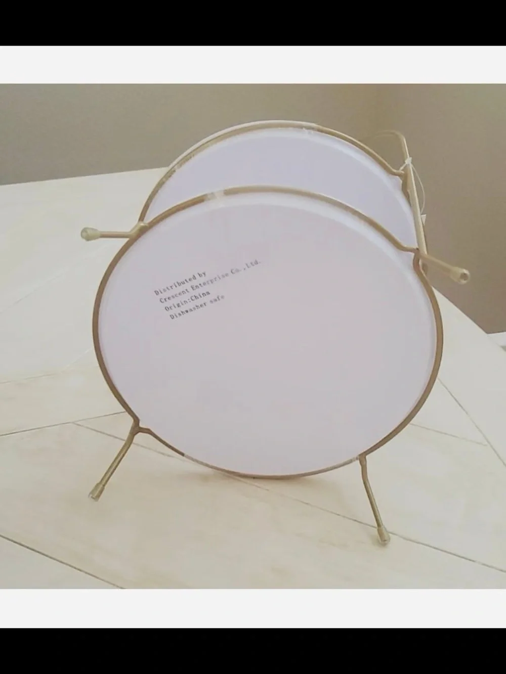Target Gold and White Two-Tier Decorative Stand Tray W/ Removable plates NEW